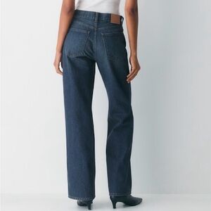 Denim Forum Farrah High-Rise wide Jeans in Dark Blue - TALL length